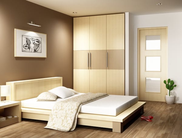 Phòng ngủ master tối giản với tone màu trang nhã